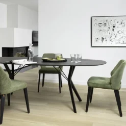 Mobitec Lena ® Chaise ajourée en tissu et pieds bois style moderne><noscript><img width=