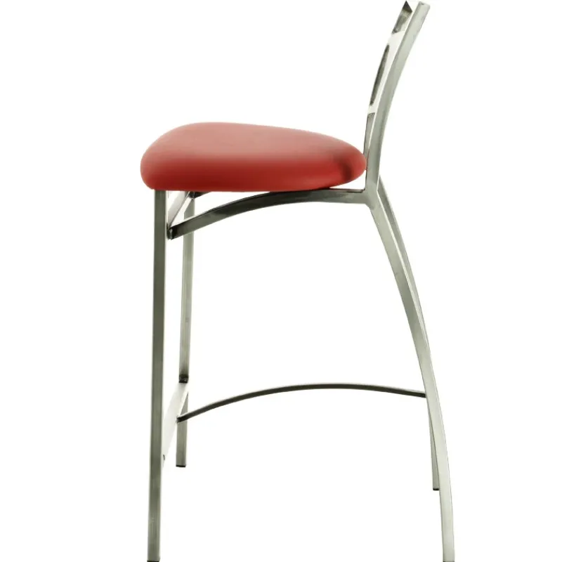 Carrier Liane ® Tabouret snack en synthétique et métal dossier motif style industriel> Tabouret Snack (assise +/- 65 Cm)|Tabouret De Bar (assise +/- 80 Cm)