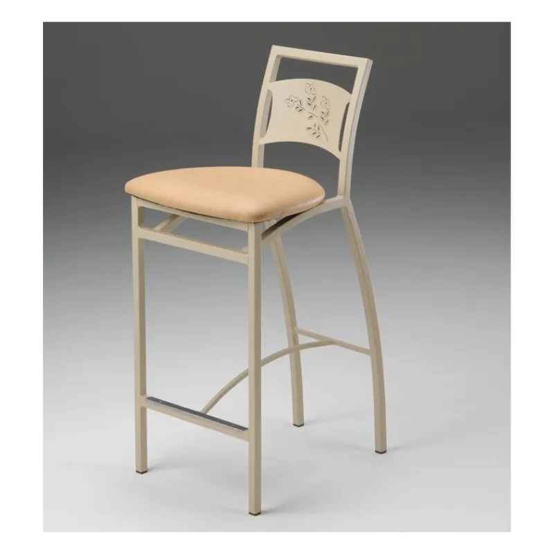 Carrier Liane ® Tabouret snack en synthétique et métal dossier motif style industriel> Tabouret Snack (assise +/- 65 Cm)|Tabouret De Bar (assise +/- 80 Cm)