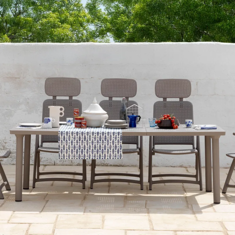 Libeccio Table de jardin extensible en polypropylène et aluminium> Table De Jardin