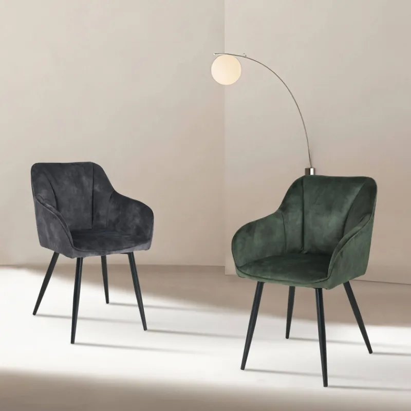 LisonFauteuil cosy en tissu avec pieds en métal> Chaise De Salle à Manger|Fauteuil De Salon