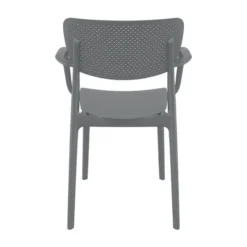 Loft Chaise moderne avec accoudoirs en polypropylène micro perforé><noscript><img width=