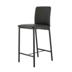 Perfecta Loft Tabouret snack contemporain en simili et métal><noscript><img width=