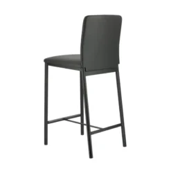 Perfecta Loft Tabouret snack contemporain en simili et métal><noscript><img width=