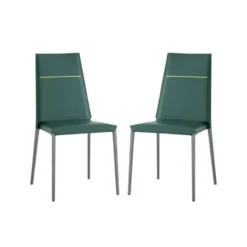 Airnova Lolas S Chaise en croûte de cuir fabrication italienne avec liseré> Chaise De Salle à Manger