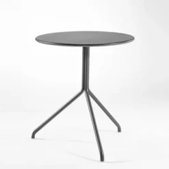 Lol Petite table ronde italienne en métal plateau composite> Table De Cuisine|Table Pour Petit Espace