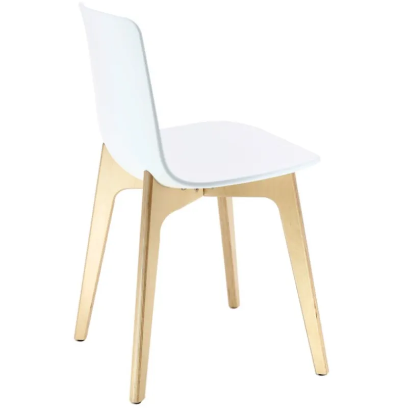 Enea Lottus ® Chaise design en polypropylène et pieds bois> Chaise De Cuisine|Chaise De Salle à Manger