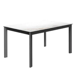 Cancio Lotus Table contemporaine en céramique avec pieds en métal> Table De Salle à Manger