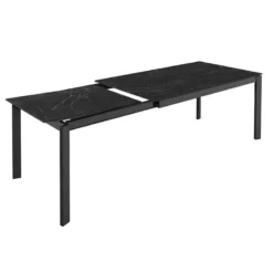 Cancio Lotus Table extensible en Dekton avec pieds en métal> Table De Salle à Manger
