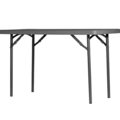 L120 Table pliante rectangulaire gris foncé> Table Pour Petit Espace