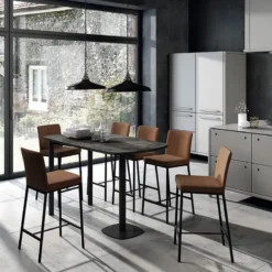 Perfecta Lucca Table snack de cuisine demi> Table Pour Petit Espace|Table De Cuisine
