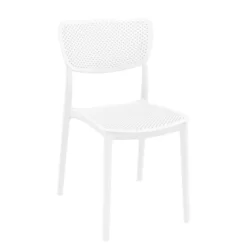 Lucy Chaise de jardin en polypropylène micro perforé><noscript><img width=