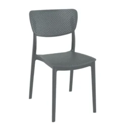 Lucy Chaise de jardin en polypropylène micro perforé><noscript><img width=