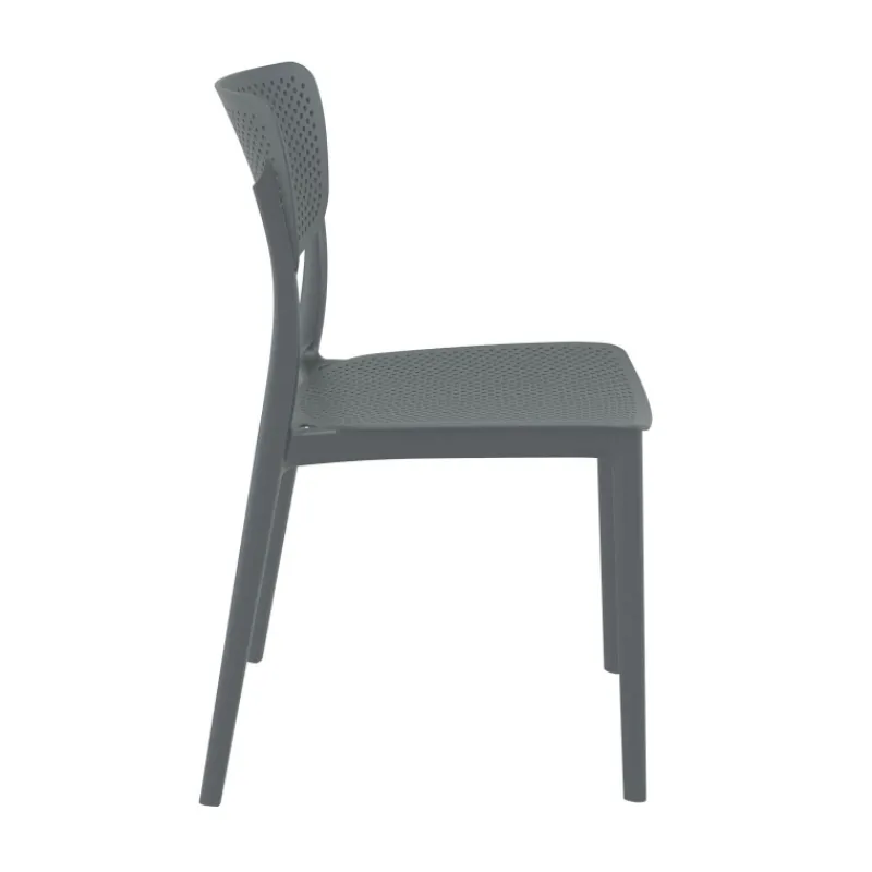 Lucy Chaise de jardin en polypropylène micro perforé> Chaise De Jardin
