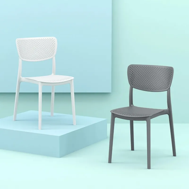 Lucy Chaise moderne en polypropylène micro perforé> Chaise De Cuisine|Chaise De Salle à Manger