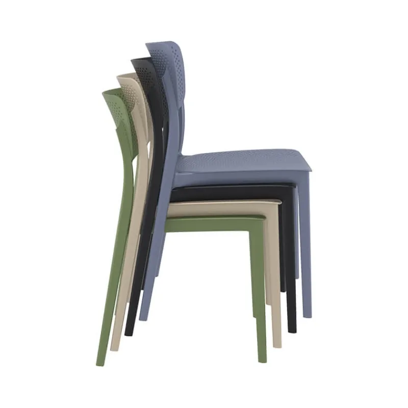 Lucy Chaise moderne en polypropylène micro perforé> Chaise De Cuisine|Chaise De Salle à Manger