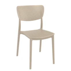 Lucy Chaise moderne en polypropylène micro perforé><noscript><img width=