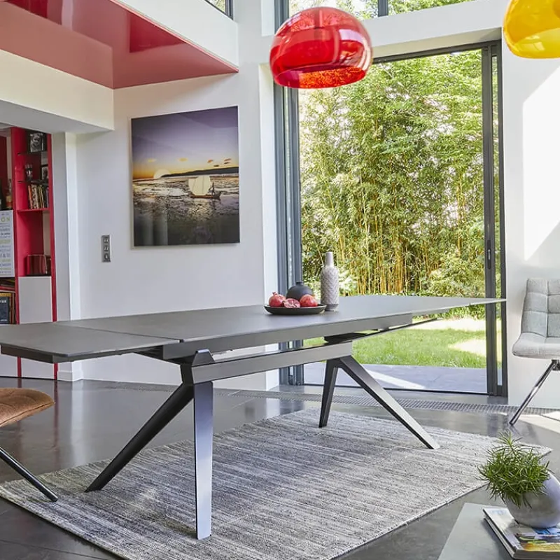 Couture Luna Table extensible de salle à manger design en céramique> Table De Salle à Manger