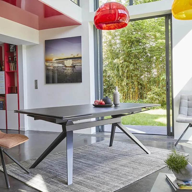 Couture Luna Table extensible de salle à manger design en céramique> Table De Salle à Manger