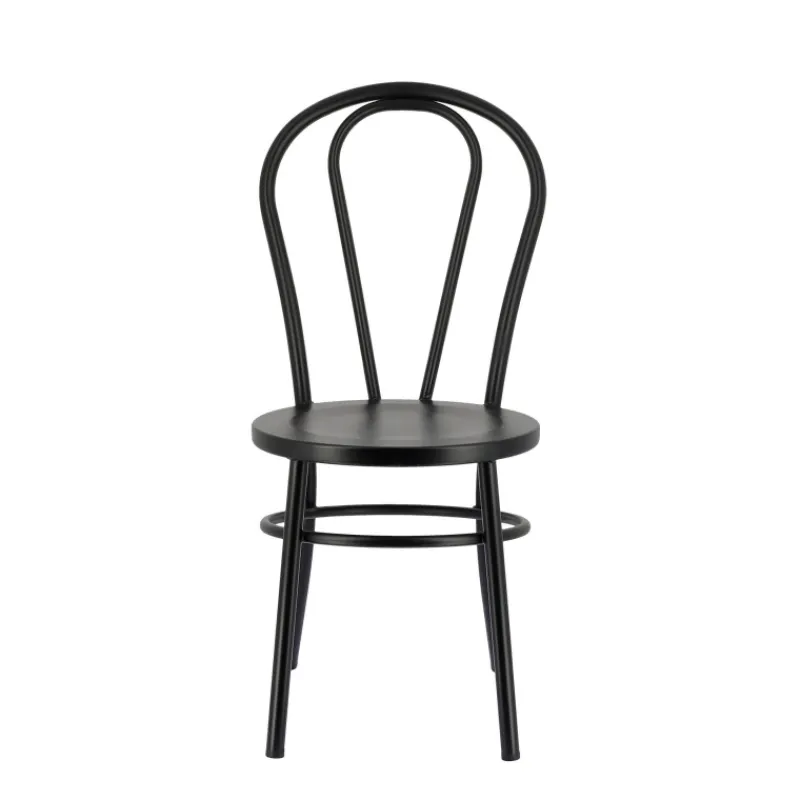 MadinaChaise bistrot vintage en métal noir> Chaise De Cuisine