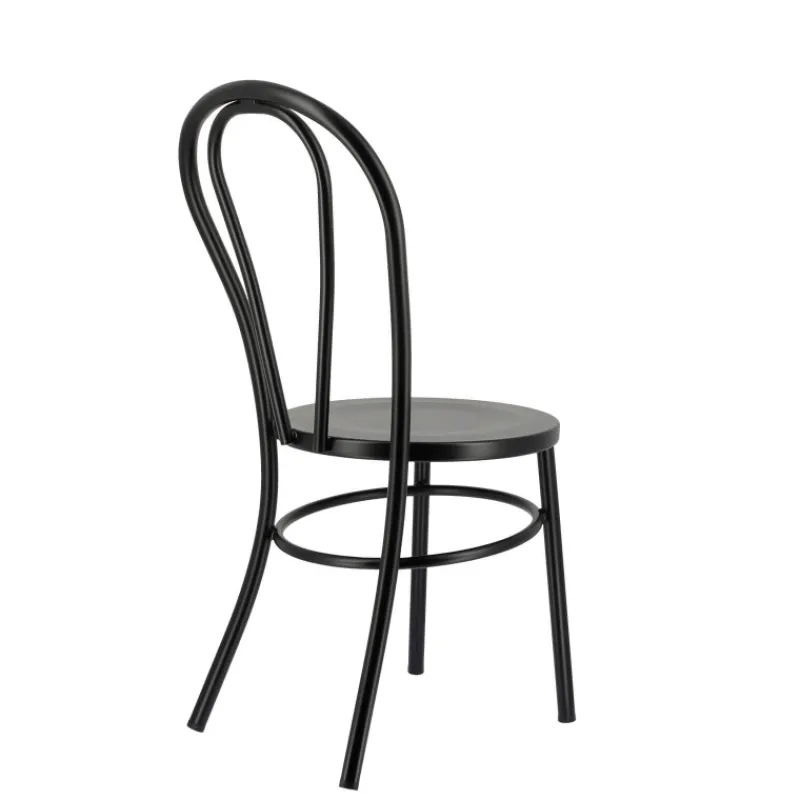 MadinaChaise bistrot vintage en métal noir> Chaise De Cuisine