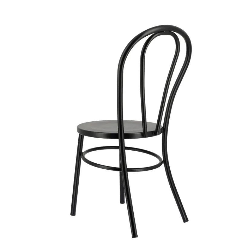 MadinaChaise bistrot vintage en métal noir> Chaise De Cuisine