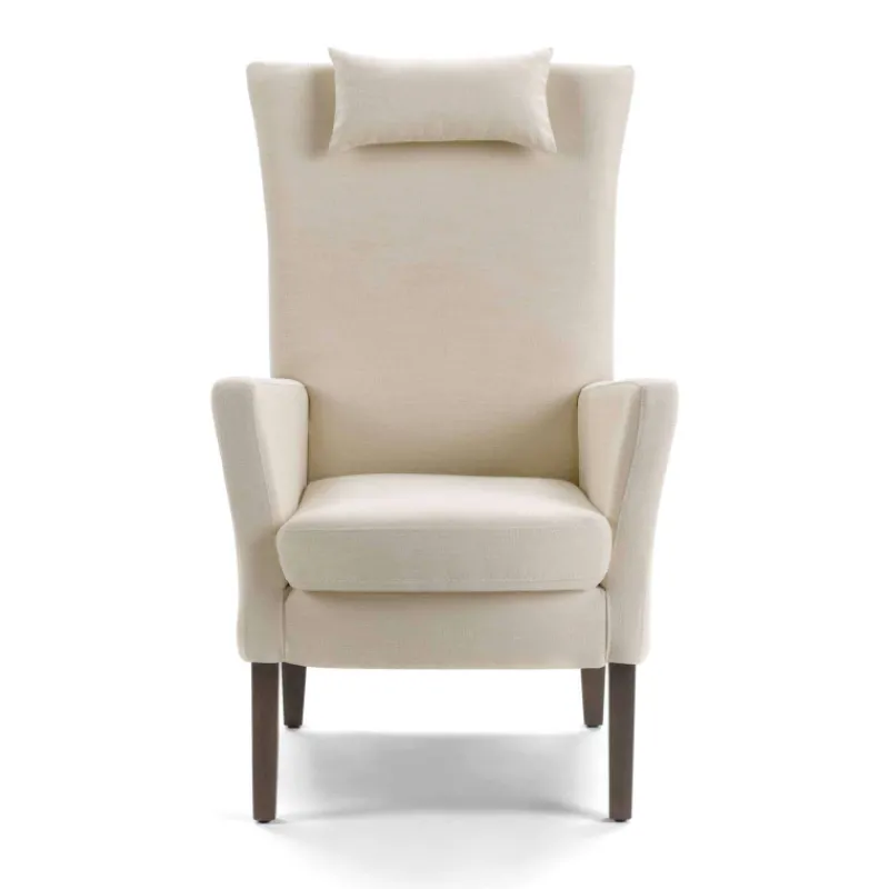 Mobitec Manhattan Uno HD ® Fauteuil dossier haut en tissu et bois> Chaise De Salle à Manger|Chaise Salon