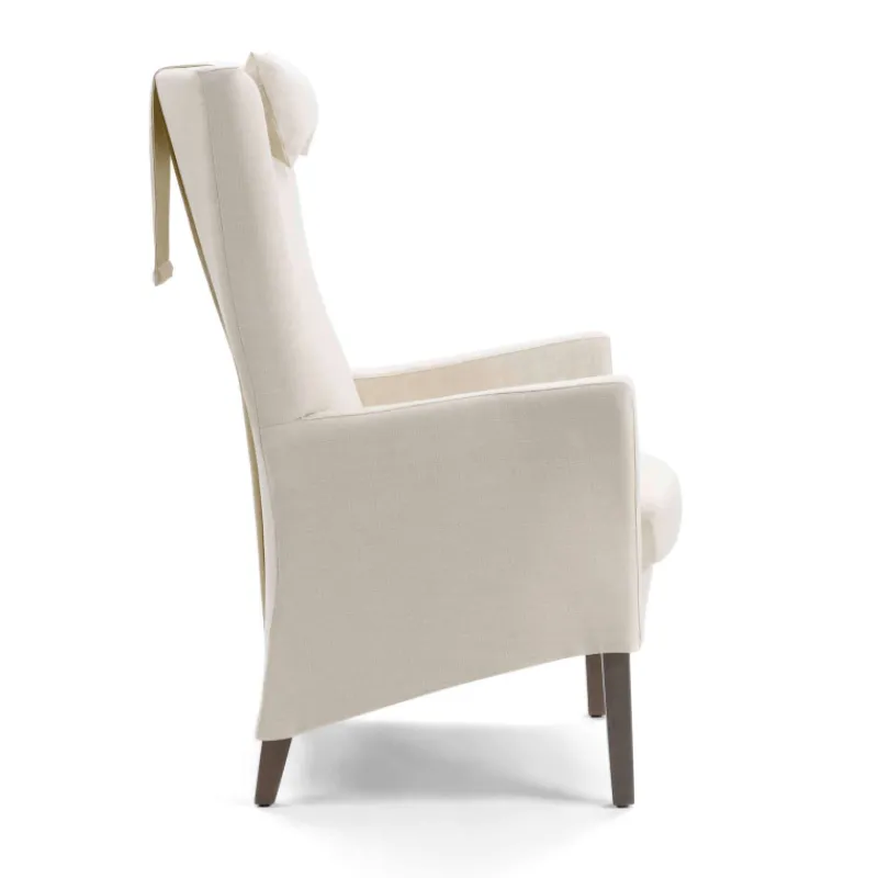 Mobitec Manhattan Uno HD ® Fauteuil dossier haut en tissu et bois> Chaise De Salle à Manger|Chaise Salon