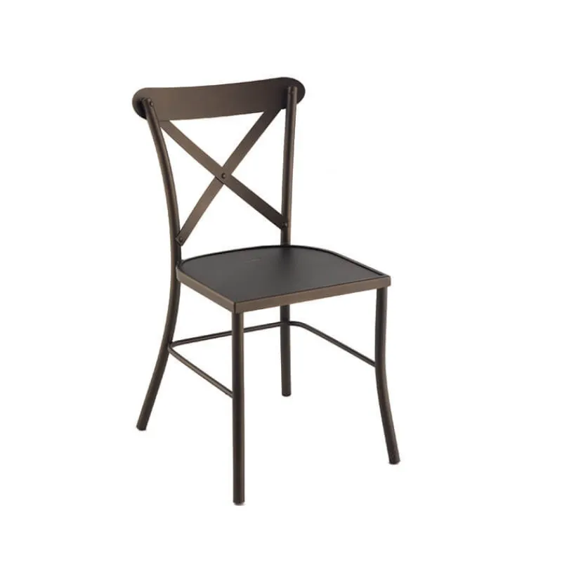 Jayso Manila Chaise de jardin style provençal en acier> Chaise De Jardin