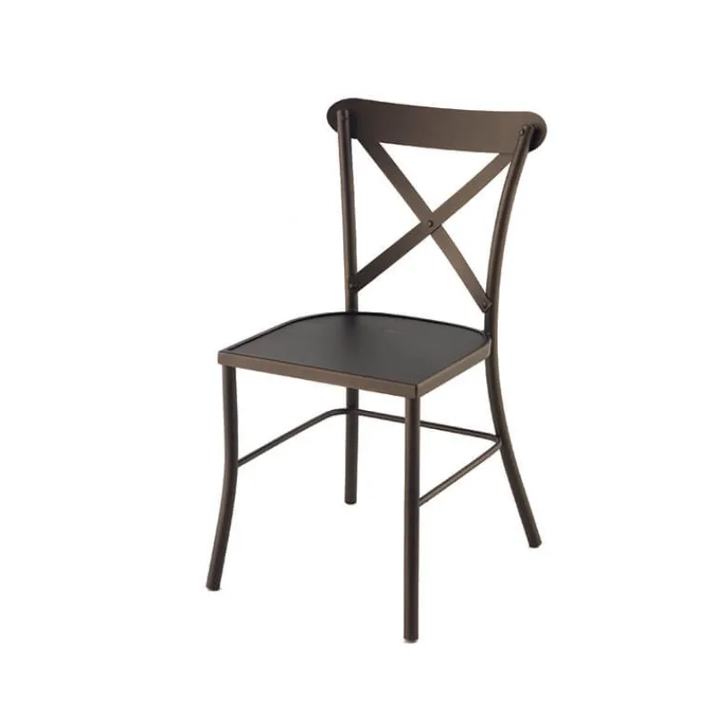 Jayso Manila Chaise de jardin style provençal en acier> Chaise De Jardin