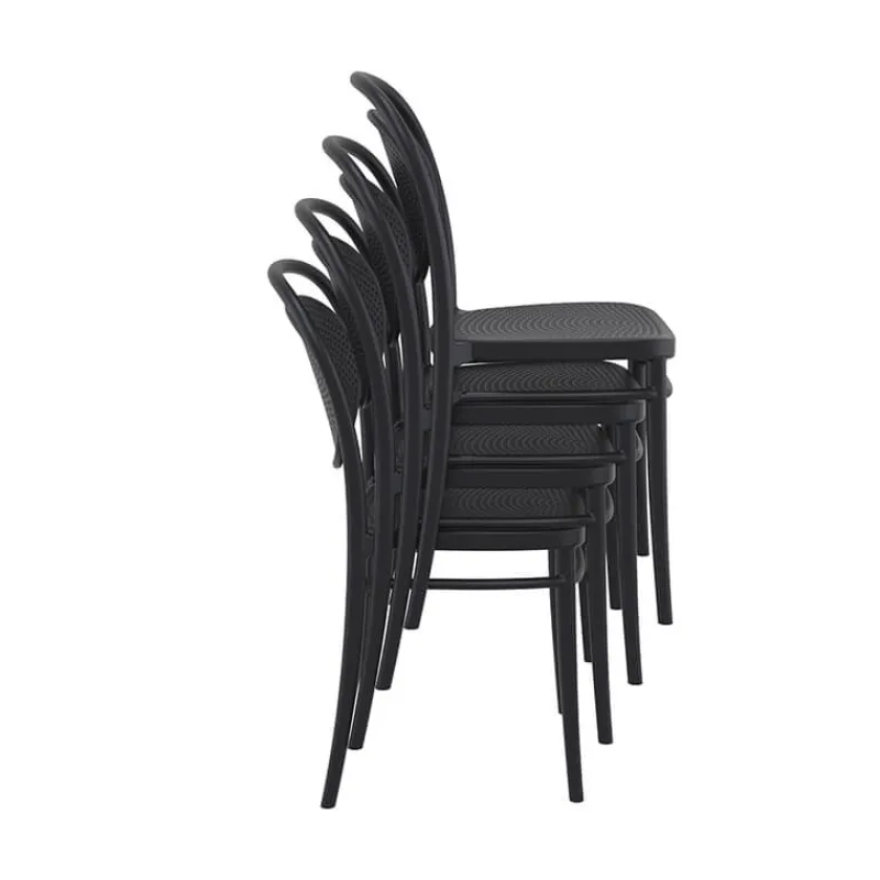 Marcel Chaise de jardin moderne empilable en polypropylène> Chaise De Jardin
