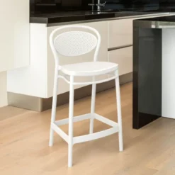 Marcel Tabouret snack moderne en polypropylène> Tabouret Snack (assise +/- 65 Cm)|Tabouret De Bar (assise +/- 80 Cm)