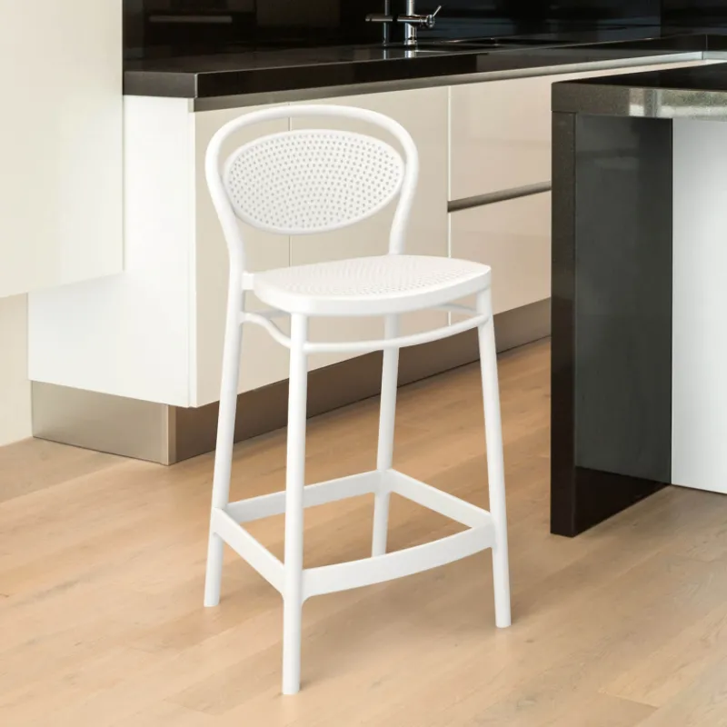 Marcel Tabouret snack moderne en polypropylène> Tabouret Snack (assise +/- 65 Cm)|Tabouret De Bar (assise +/- 80 Cm)
