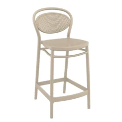 Marcel Tabouret snack moderne en polypropylène> Tabouret Snack (assise +/- 65 Cm)|Tabouret De Bar (assise +/- 80 Cm)