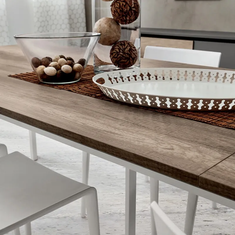 La primavera Mario Grande table extensible rectangulaire en stratifié> Table De Salle à Manger