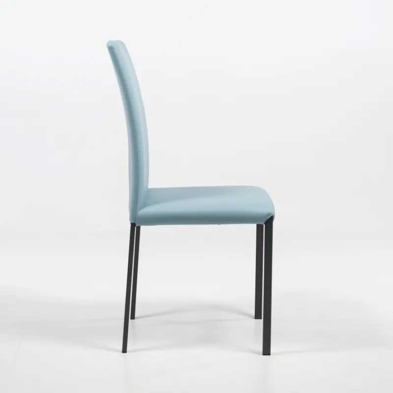 Peressini Marion H Chaise de salle à manger contemporaine en synthétique et métal> Chaise De Cuisine|Chaise De Salle à Manger