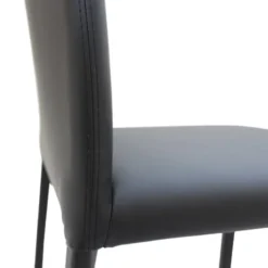 Peressini Marion H Chaise de salle à manger contemporaine en synthétique et métal><noscript><img width=