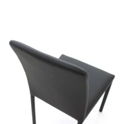 Peressini Marion H Chaise de salle à manger contemporaine en synthétique et métal><noscript><img width=