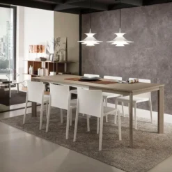 La primavera Mario Super Quadrato Table carrée extensible italienne en fénix><noscript><img width=