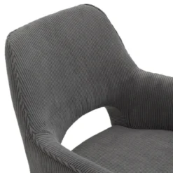Marius Fauteuil cocooning en tissu avec pieds bois massif><noscript><img width=