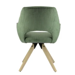 Marius Fauteuil cocooning pivotant en tissu avec pieds bois><noscript><img width=