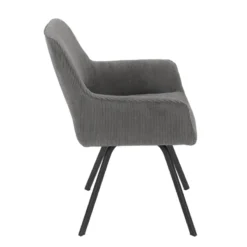 Marius Fauteuil cosy en tissu avec pieds en métal><noscript><img width=