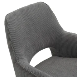 Marius Fauteuil cosy en tissu avec pieds en métal><noscript><img width=