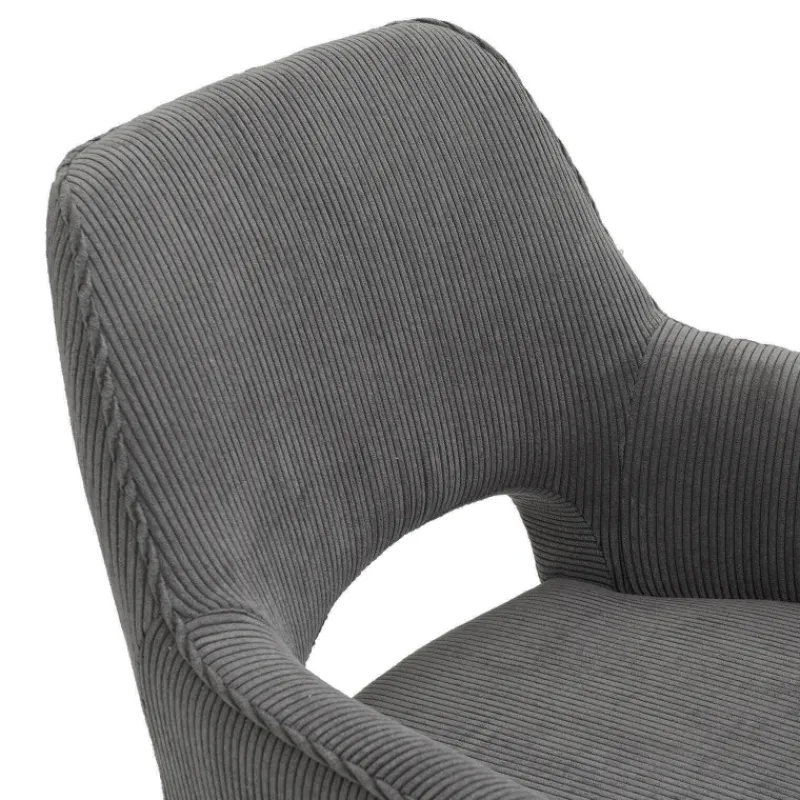 Marius Fauteuil cosy en tissu avec pieds en métal> Chaise De Salle à Manger|Chaise De Bureau