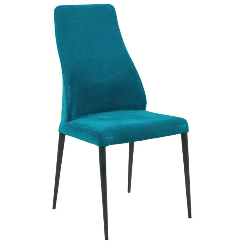 Europea Mathilde Chaise de salle à manger italienne moderne en tissu et métal> Chaise De Salle à Manger