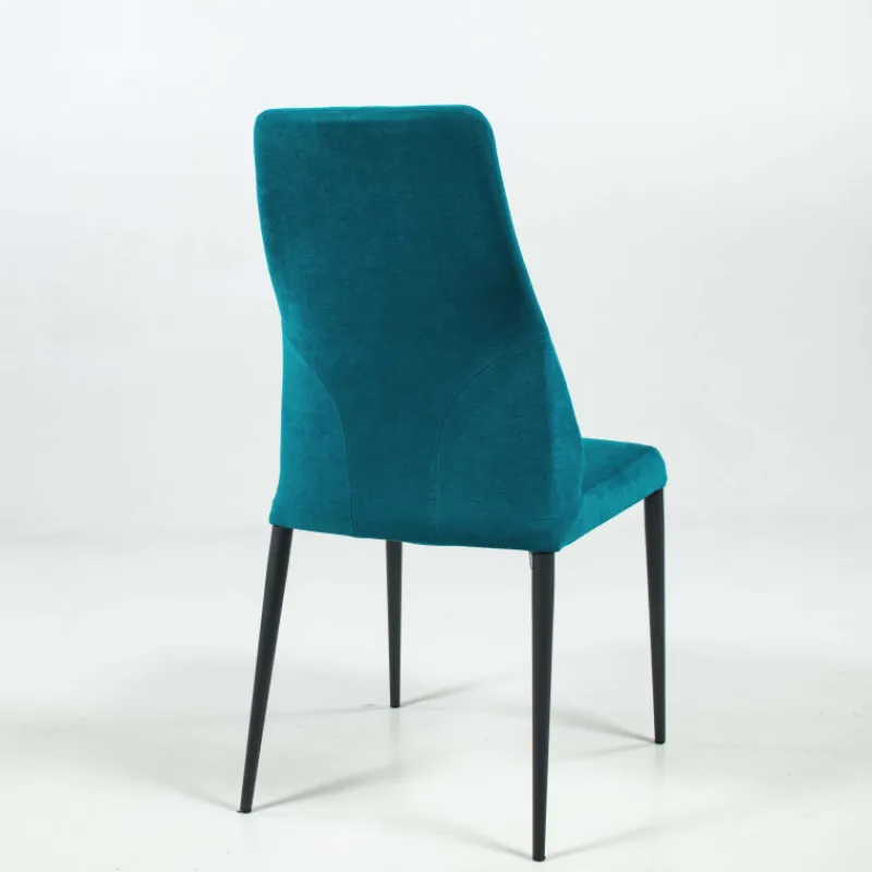 Europea Mathilde Chaise de salle à manger italienne moderne en tissu et métal> Chaise De Salle à Manger