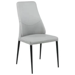 Europea Mathilde Chaise de séjour moderne italienne en synthétique et pieds en métal> Chaise De Cuisine|Chaise De Salle à Manger