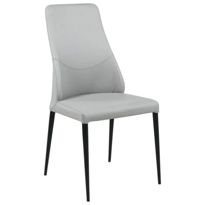 Europea Mathilde Chaise de séjour moderne italienne en synthétique et pieds en métal> Chaise De Cuisine|Chaise De Salle à Manger