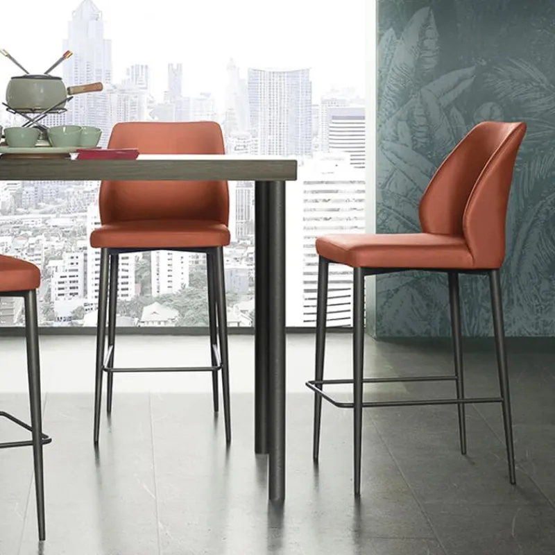 Europea Mathilde Tabouret snack moderne rembourré pieds en métal> Tabouret Snack (assise +/- 65 Cm)|Tabouret De Bar (assise +/- 80 Cm)