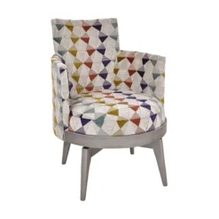 Paget Mathis Fauteuil pivotant Art Déco Made in France> Chaise De Salle à Manger|Chaise De Bureau
